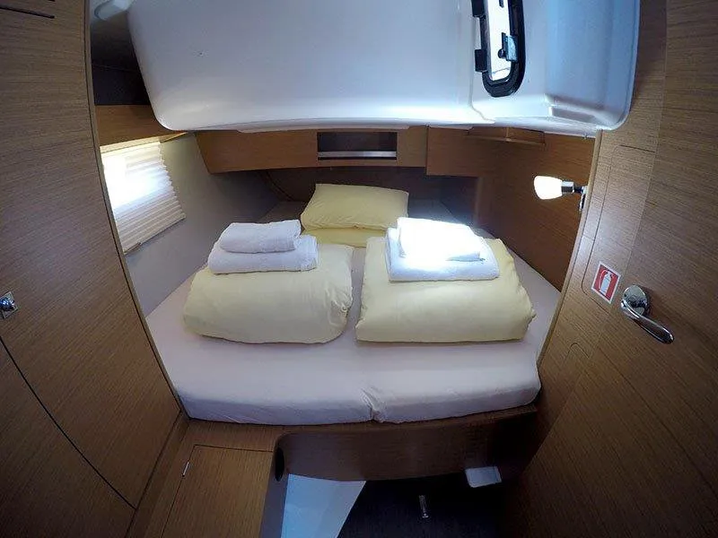 Cabin on Barone, a Dufour 390 GL sailboat at Grad Šibenik, Croatia