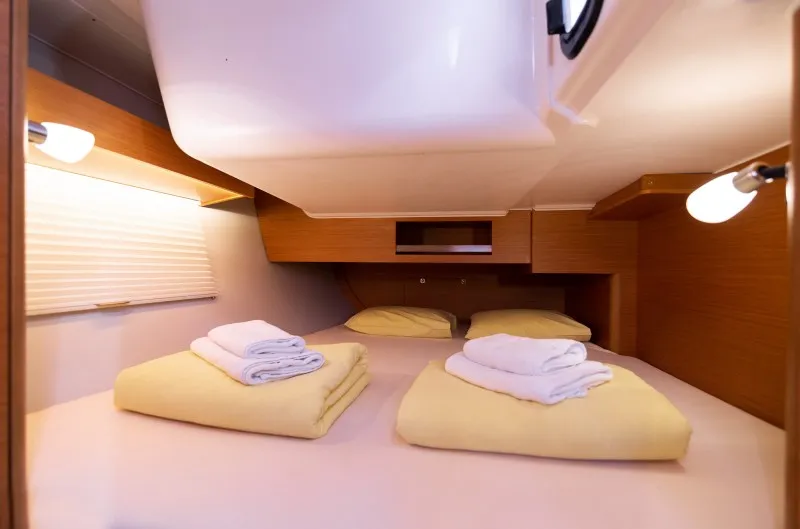 Cabin on Barone, a Dufour 390 GL sailboat at Grad Šibenik, Croatia