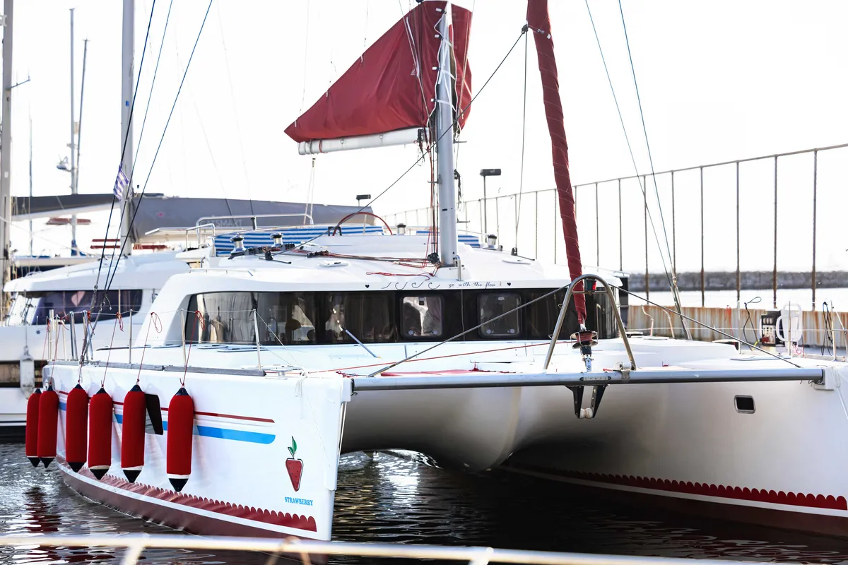 Lagoon 440, a catamaran at Preveza, Greece