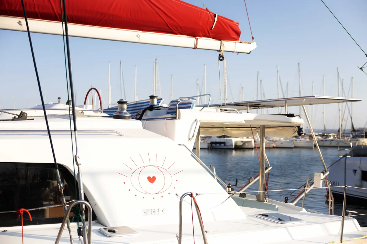 Lagoon 440, a catamaran at Preveza, Greece