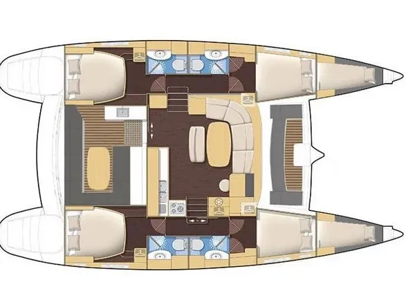 Lagoon 440, a catamaran at Preveza, Greece