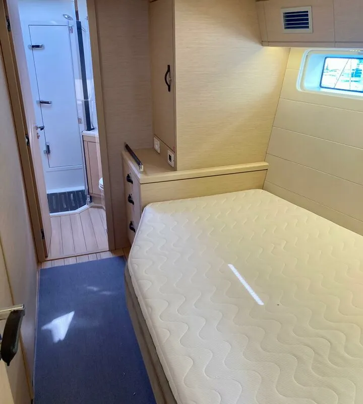 Cabin on Nada III, a Jeanneau 64 sailboat at Grad Pula, Croatia