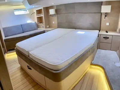 Cabin on Nada III, a Jeanneau 64 sailboat at Grad Pula, Croatia