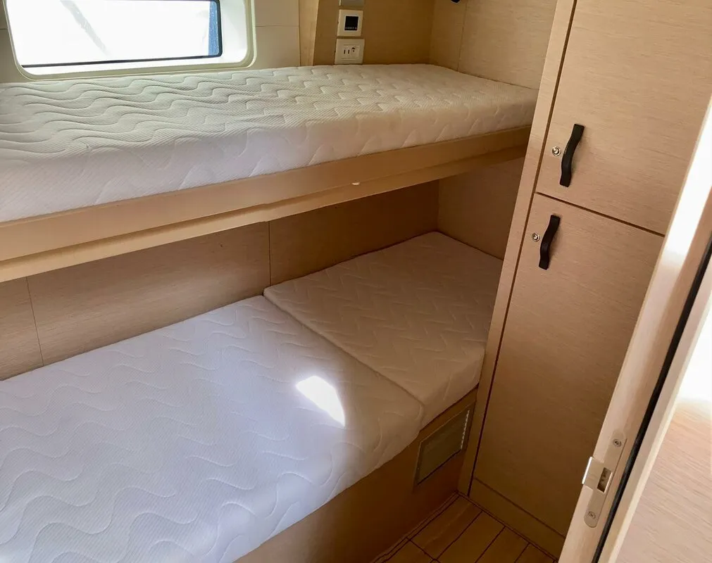 Cabin on Nada III, a Jeanneau 64 sailboat at Grad Pula, Croatia