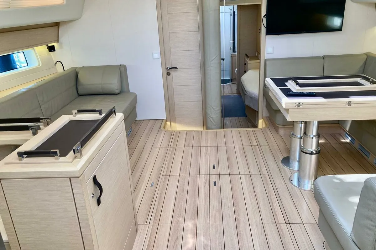 Salon of Nada III, a Jeanneau 64 sailboat at Grad Pula, Croatia
