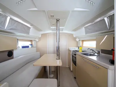 Galley of Il Moro di Lamezia - Standard line, a Beneteau Oceanis 35.1 sailboat at Olbia, Italy