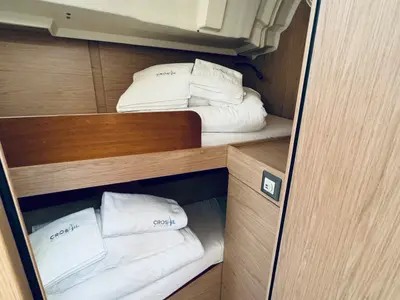 Cabin on ARYA, a Beneteau Oceanis 46.1 sailboat at Novi Vinodolski, Croatia
