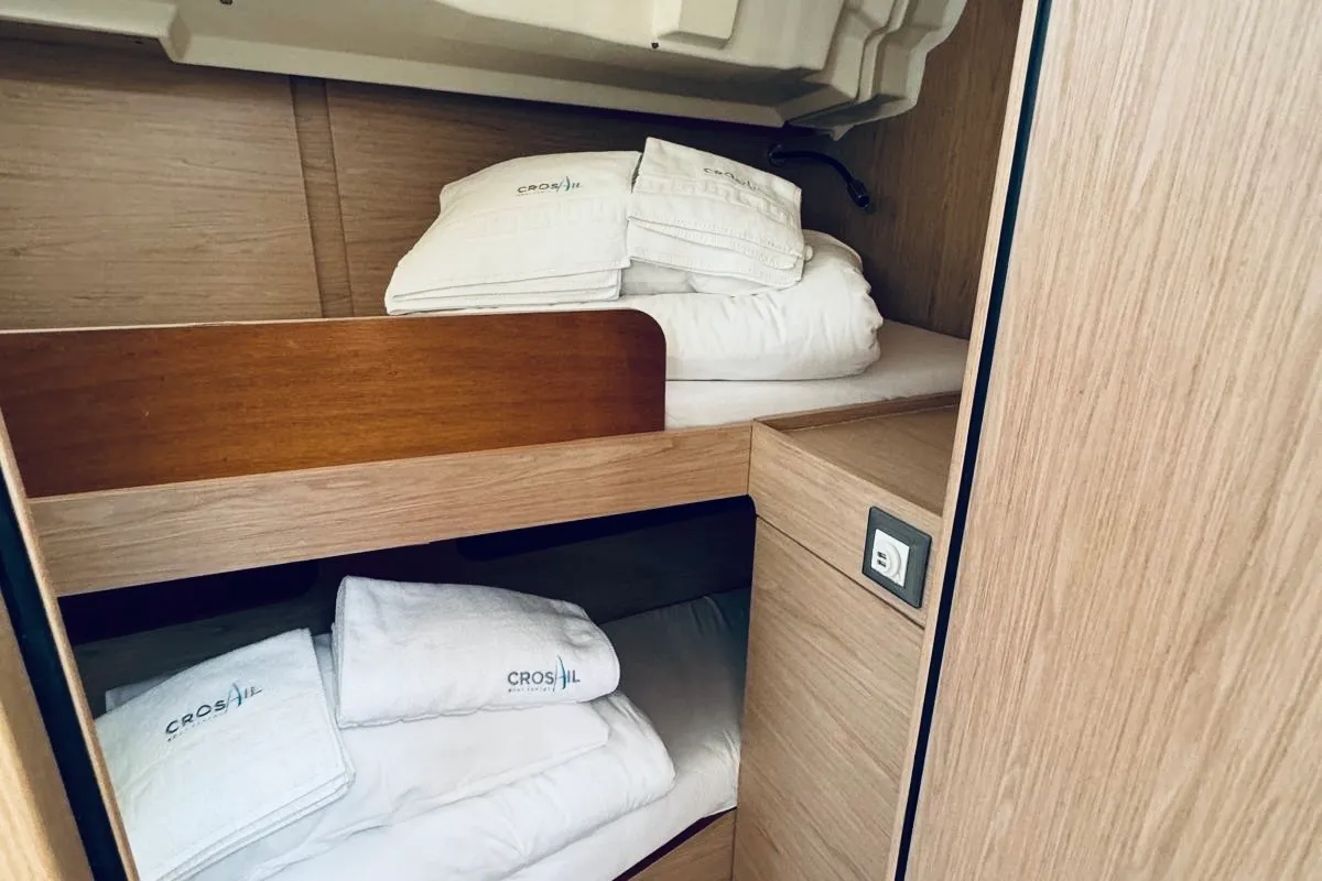 Cabin on ARYA, a Beneteau Oceanis 46.1 sailboat at Novi Vinodolski, Croatia