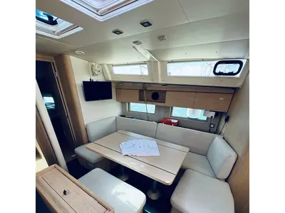 Salon of ARYA, a Beneteau Oceanis 46.1 sailboat at Novi Vinodolski, Croatia
