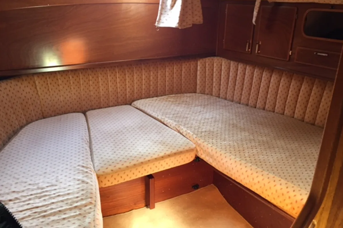 Cabin on Libertas, a Amel Supermaramu sailboat at Piombino, Italy