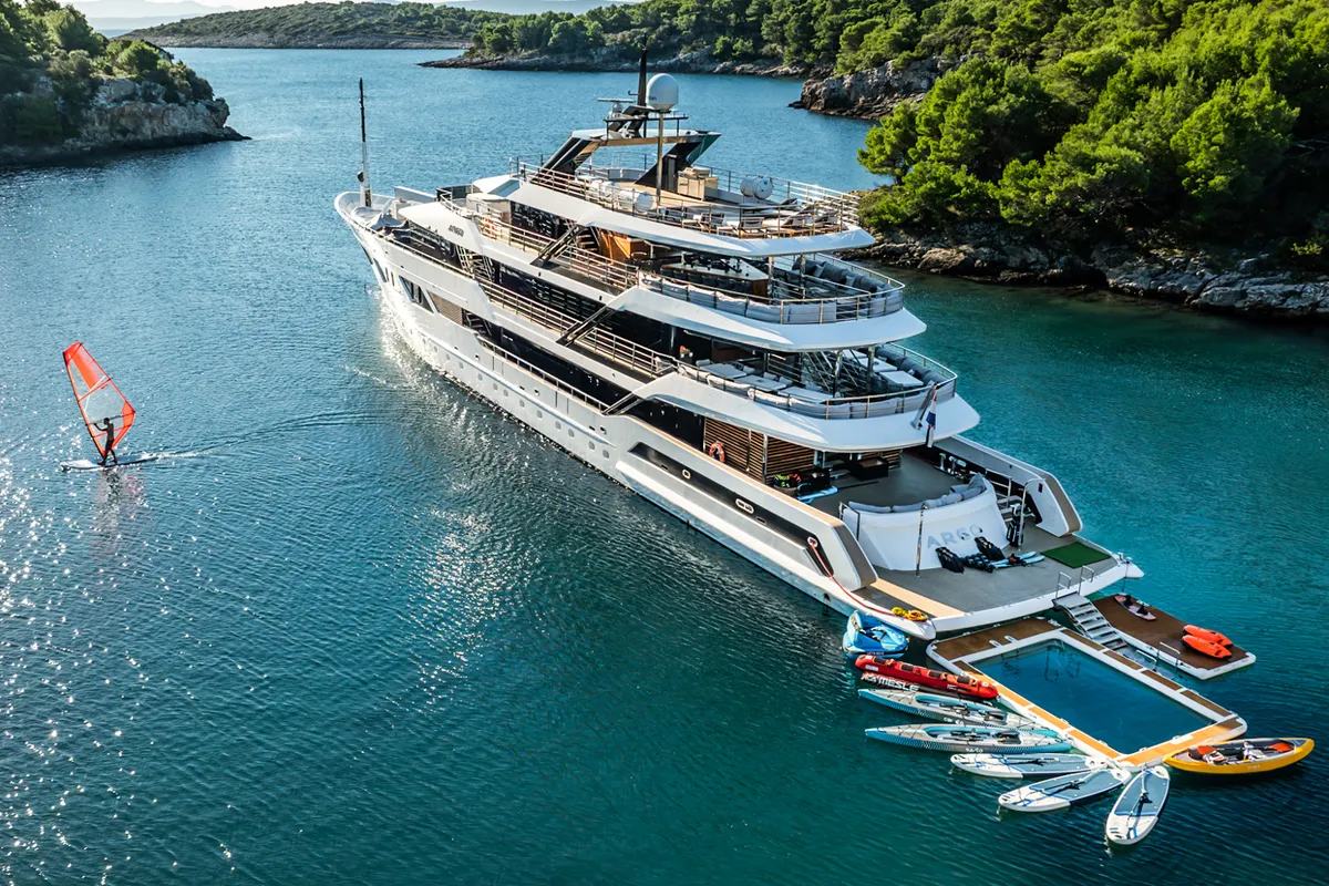 Exterior view of ARGO, a Gulet Luxury Motor Yacht motor yacht at Split, Croatia