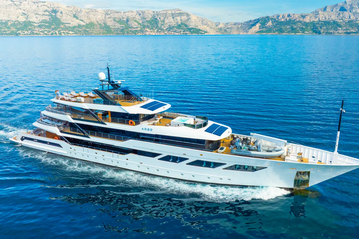 Exterior view of ARGO, a Gulet Luxury Motor Yacht motor yacht at Split, Croatia