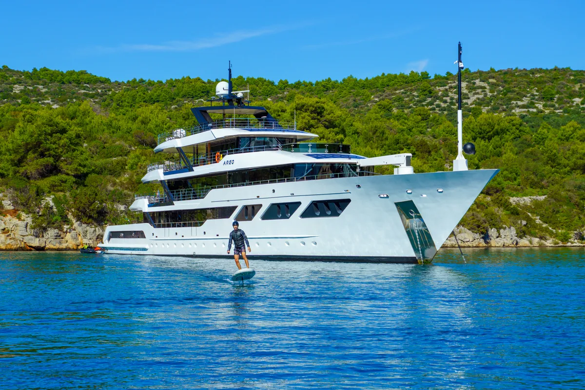 Exterior view of ARGO, a Gulet Luxury Motor Yacht motor yacht at Split, Croatia