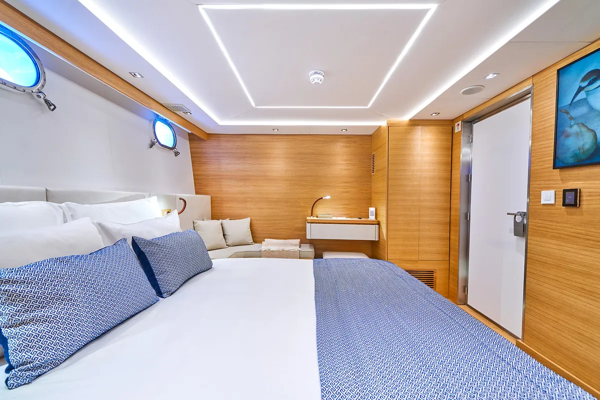 Cabin on ARGO, a Gulet Luxury Motor Yacht motor yacht at Split, Croatia