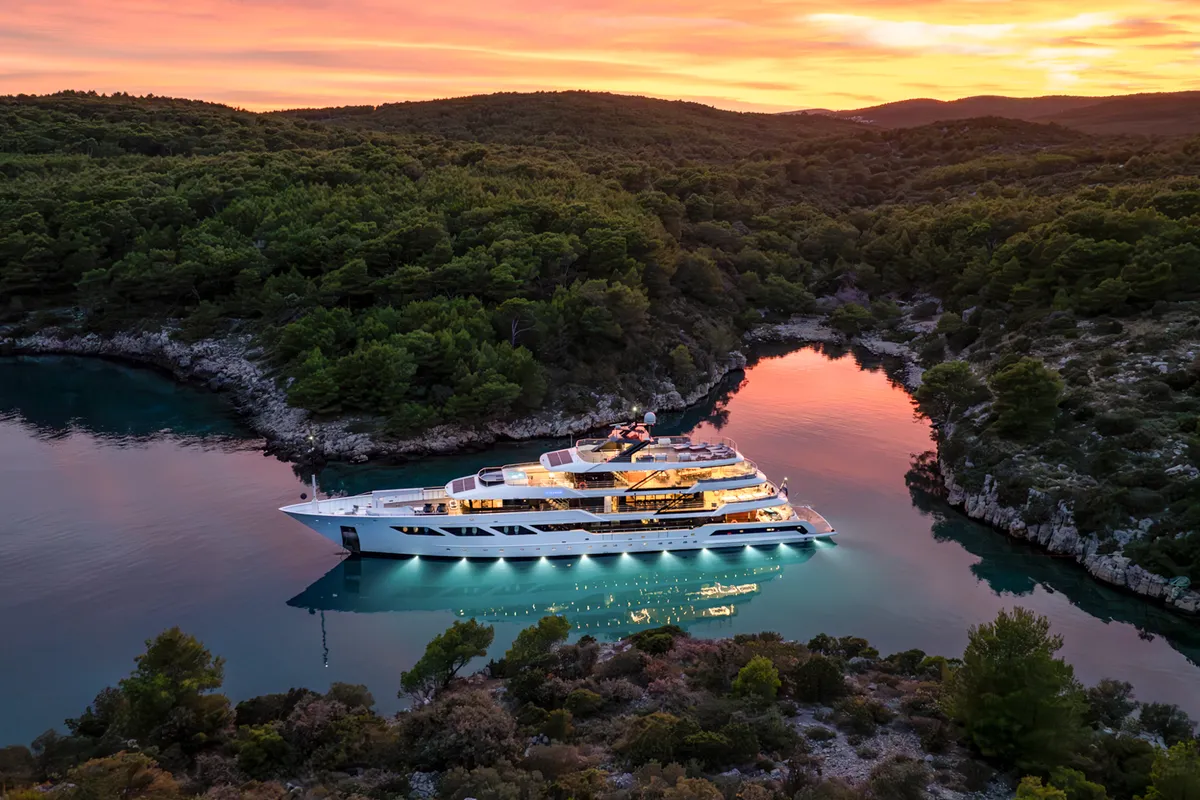 Exterior view of ARGO, a Gulet Luxury Motor Yacht motor yacht at Split, Croatia