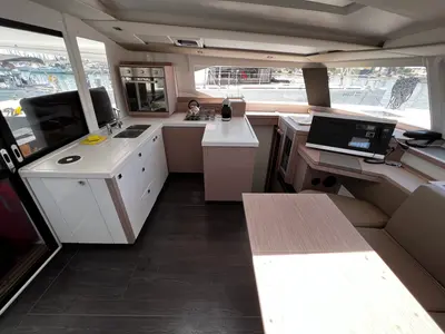 Galley of Elite, a Fountaine Pajot Astréa 42 catamaran at Općina Sukošan, Croatia
