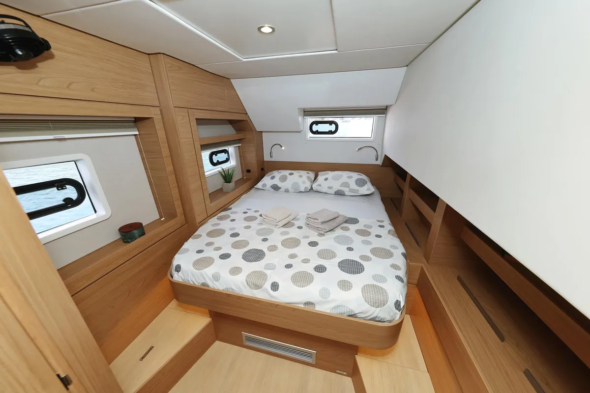 Cabin on Azuréa, a Bali 4.6 catamaran at Grad Kaštela, Croatia