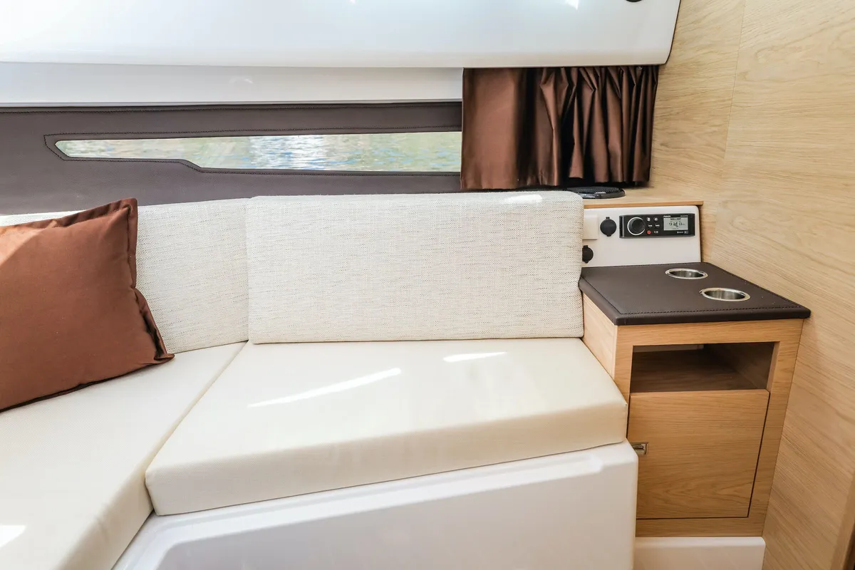 Salon of Mačka Monika, a Flipper 900 ST motor yacht at Pirovac, Croatia
