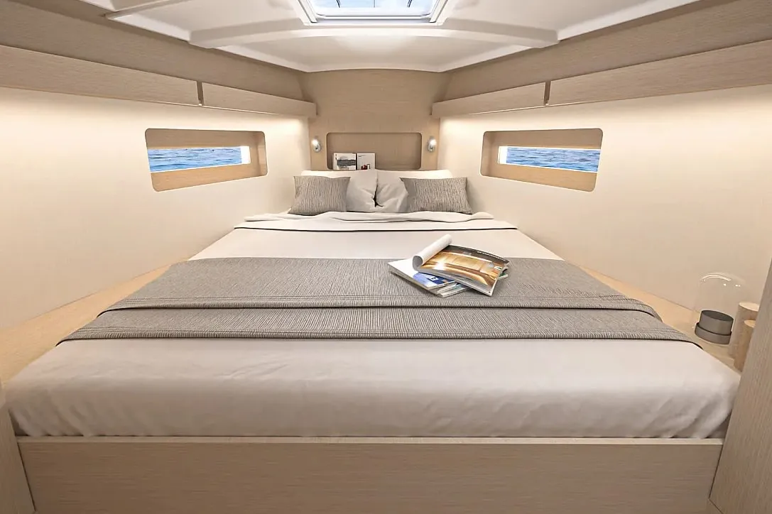 Cabin on Mercator, a Beneteau Oceanis 37.1 sailboat at Municipal Unit of Lefkada, Greece