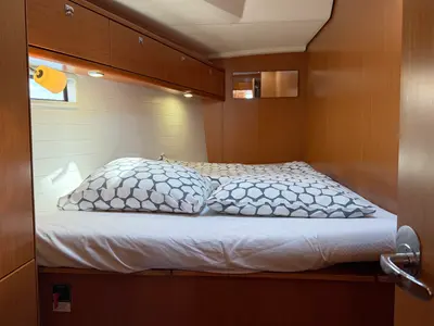 Cabin on Beef, a Bavaria Cruiser 46 sailboat at Grad Pula, Croatia