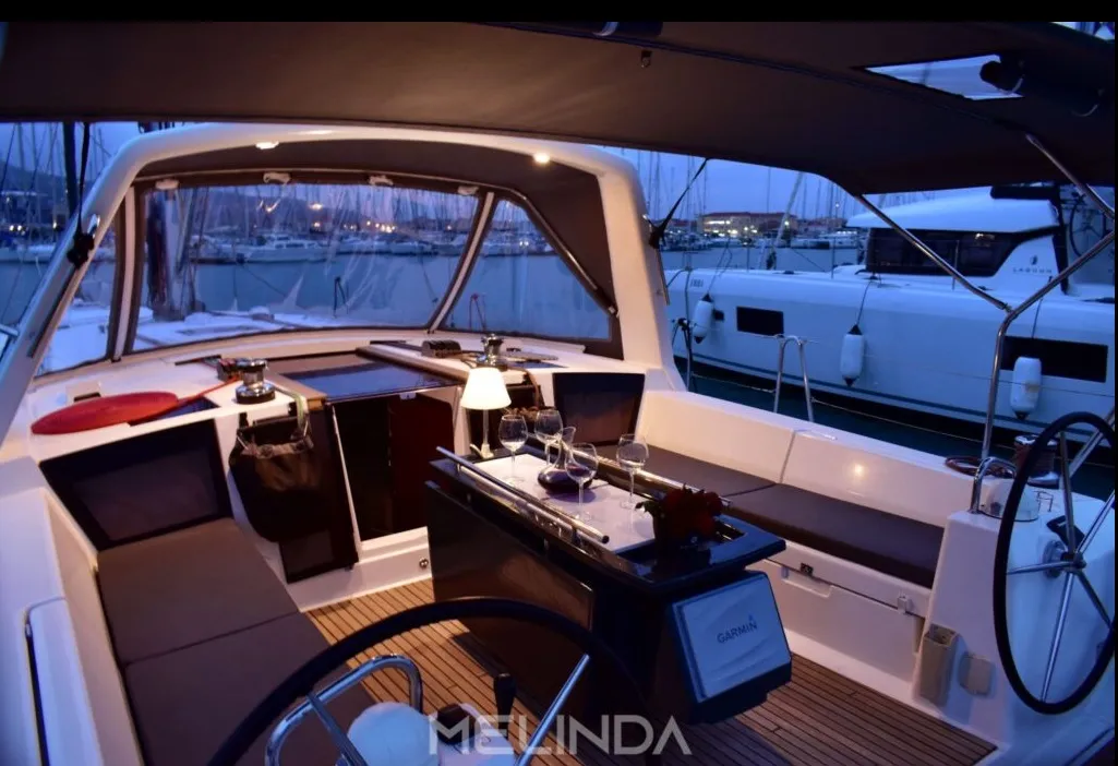 Melinda, a Beneteau Oceanis 45 sailboat at Municipal Unit of Lefkada, Greece