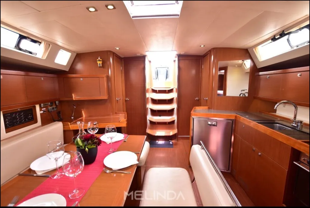 Melinda, a Beneteau Oceanis 45 sailboat at Municipal Unit of Lefkada, Greece