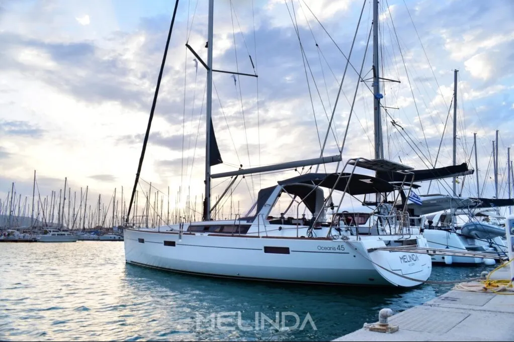 Melinda, a Beneteau Oceanis 45 sailboat at Municipal Unit of Lefkada, Greece