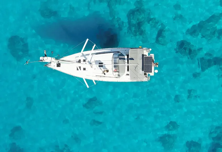 Melinda, a Beneteau Oceanis 45 sailboat at Municipal Unit of Lefkada, Greece