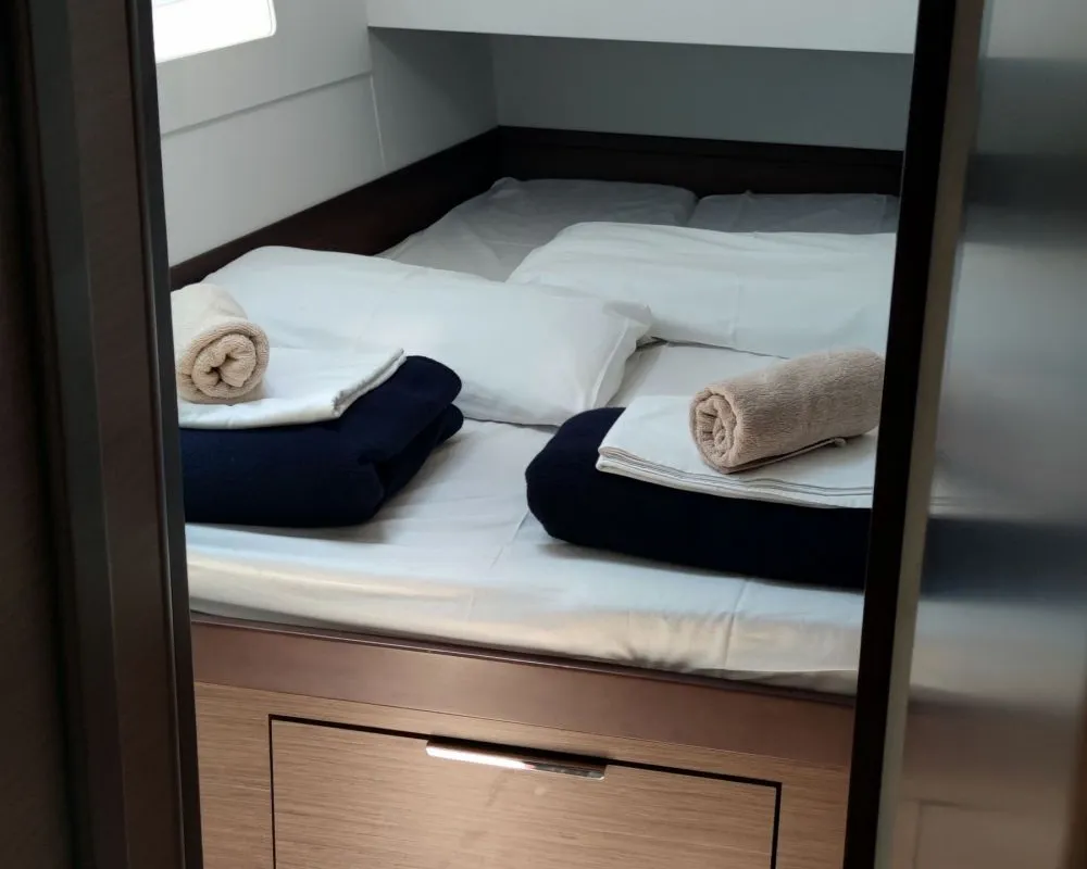 Cabin on Solentia, a Lagoon 40 catamaran at Rogač, Croatia
