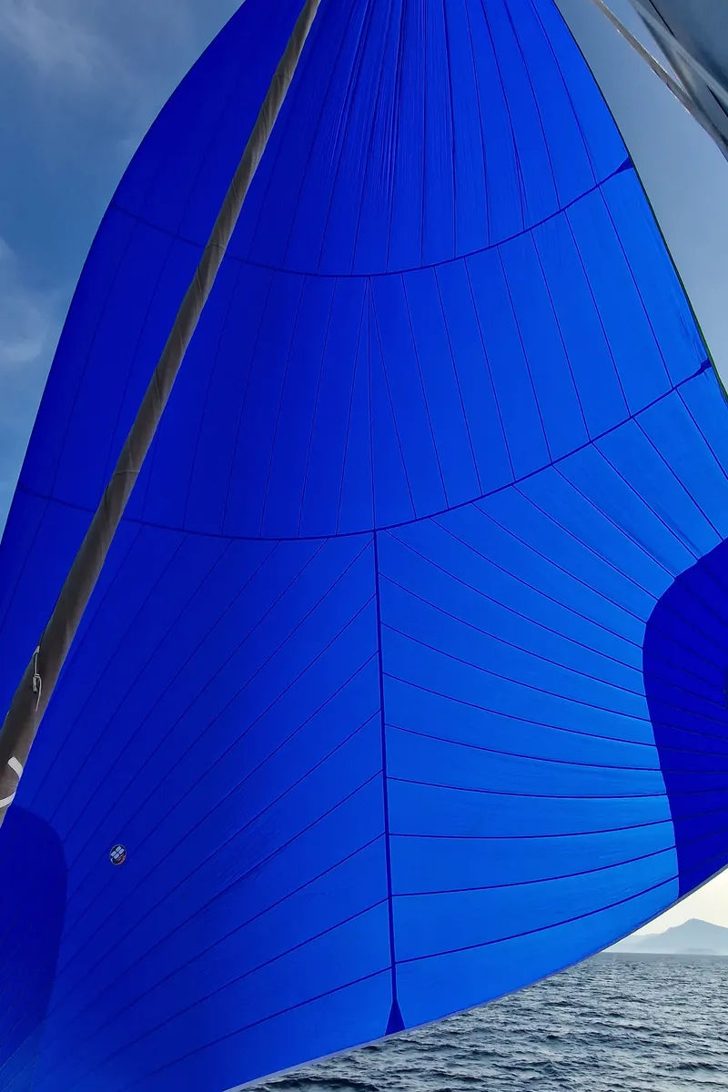Exterior view of Aurora, a Jeanneau Sun Odyssey 45DS sailboat at Volos, Greece