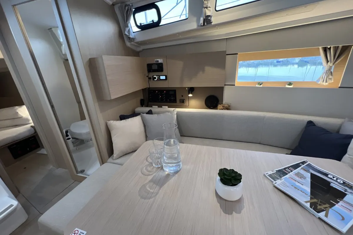 Salon of Jana, a Beneteau Oceanis 38.1 sailboat at Grad Pula, Croatia