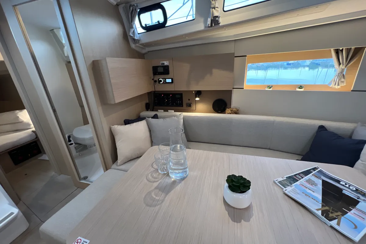 Salon of Jana, a Beneteau Oceanis 38.1 sailboat at Grad Pula, Croatia