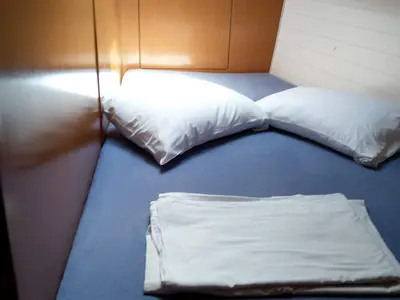 Cabin on Esperos, a Bavaria 45 Cruiser sailboat at Sami, Greece