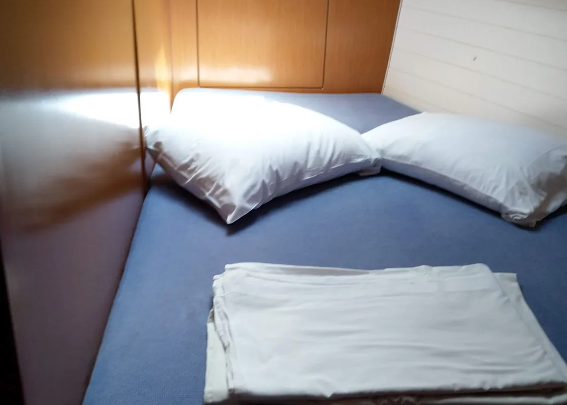 Cabin on Esperos, a Bavaria 45 Cruiser sailboat at Sami, Greece