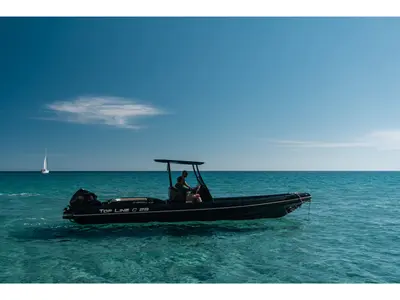 Exterior view of Navigatus V, a Gulet Corsair 29 Tourism motorboat at Adamantas, Greece