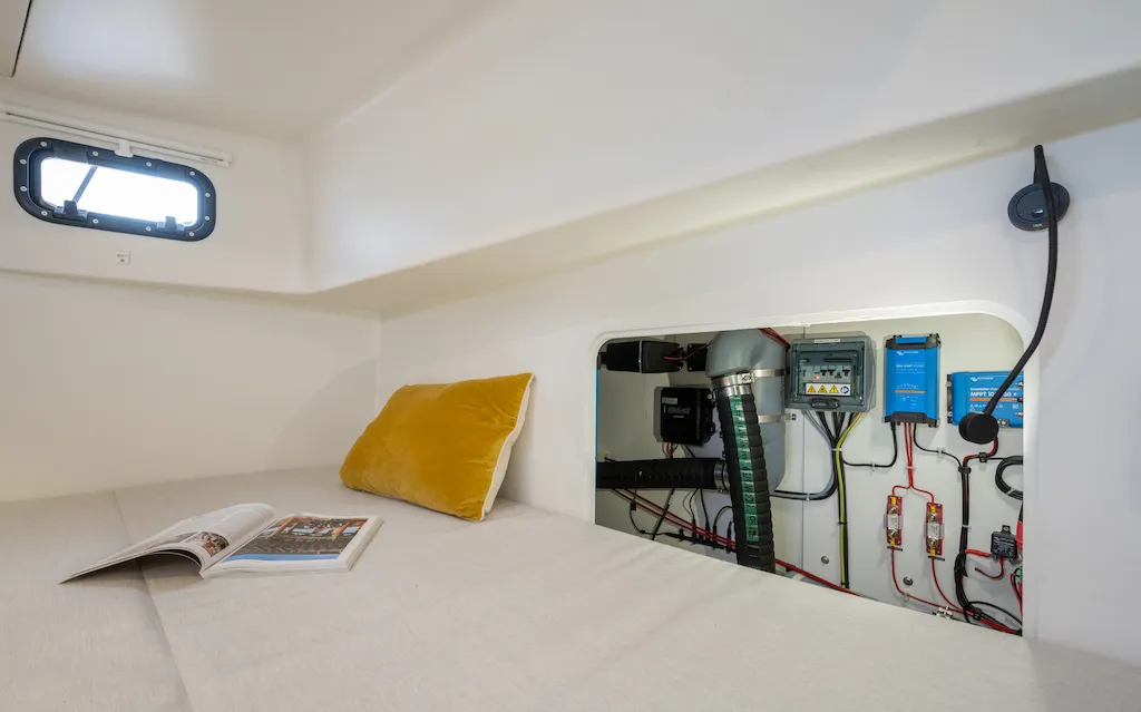 Cabin on Letibbi, a RM 1380 sailboat at La Rochelle, France
