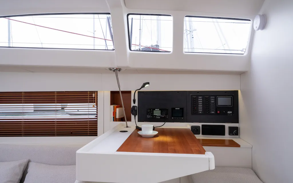 Salon of Letibbi, a RM 1380 sailboat at La Rochelle, France