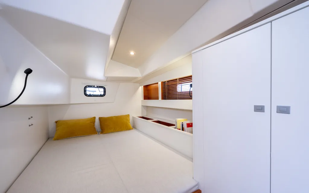 Cabin on Letibbi, a RM 1380 sailboat at La Rochelle, France