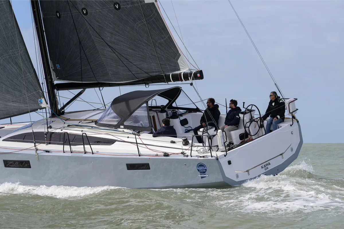 Exterior view of Letibbi, a RM 1380 sailboat at La Rochelle, France