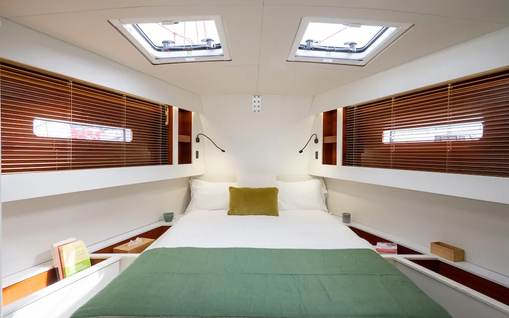 Cabin on Letibbi, a RM 1380 sailboat at La Rochelle, France