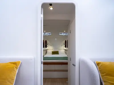 Cabin on Letibbi, a RM 1380 sailboat at La Rochelle, France