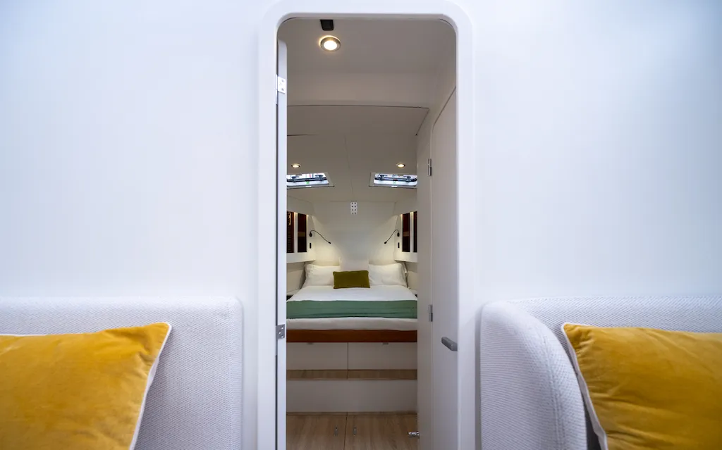 Cabin on Letibbi, a RM 1380 sailboat at La Rochelle, France