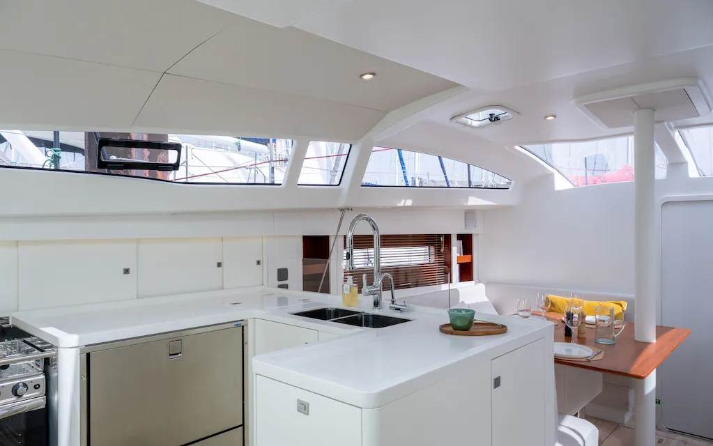 Galley of Letibbi, a RM 1380 sailboat at La Rochelle, France
