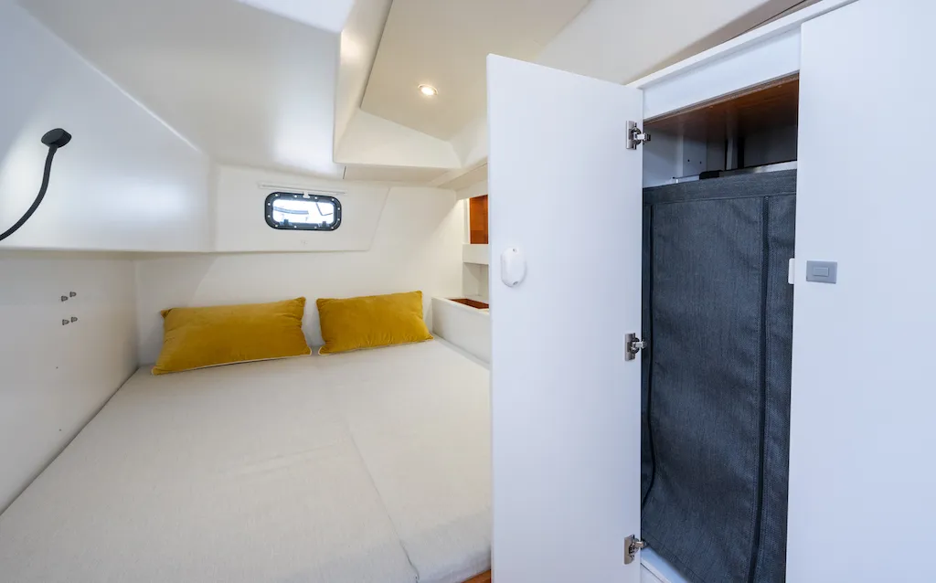 Cabin on Letibbi, a RM 1380 sailboat at La Rochelle, France