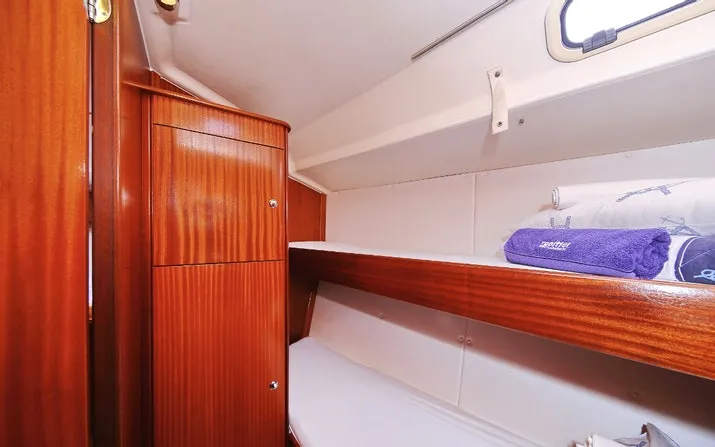 Cabin on Scorpion, a Bavaria 44 sailboat at Grad Rijeka, Croatia