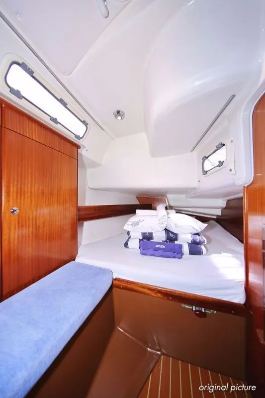 Cabin on Scorpion, a Bavaria 44 sailboat at Grad Rijeka, Croatia