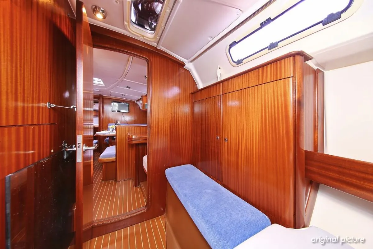 Cabin on Scorpion, a Bavaria 44 sailboat at Grad Rijeka, Croatia