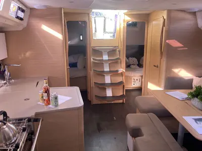 Galley of Seabreeze Smile, a Dufour 41 sailboat at Charlotte Amalie, United States