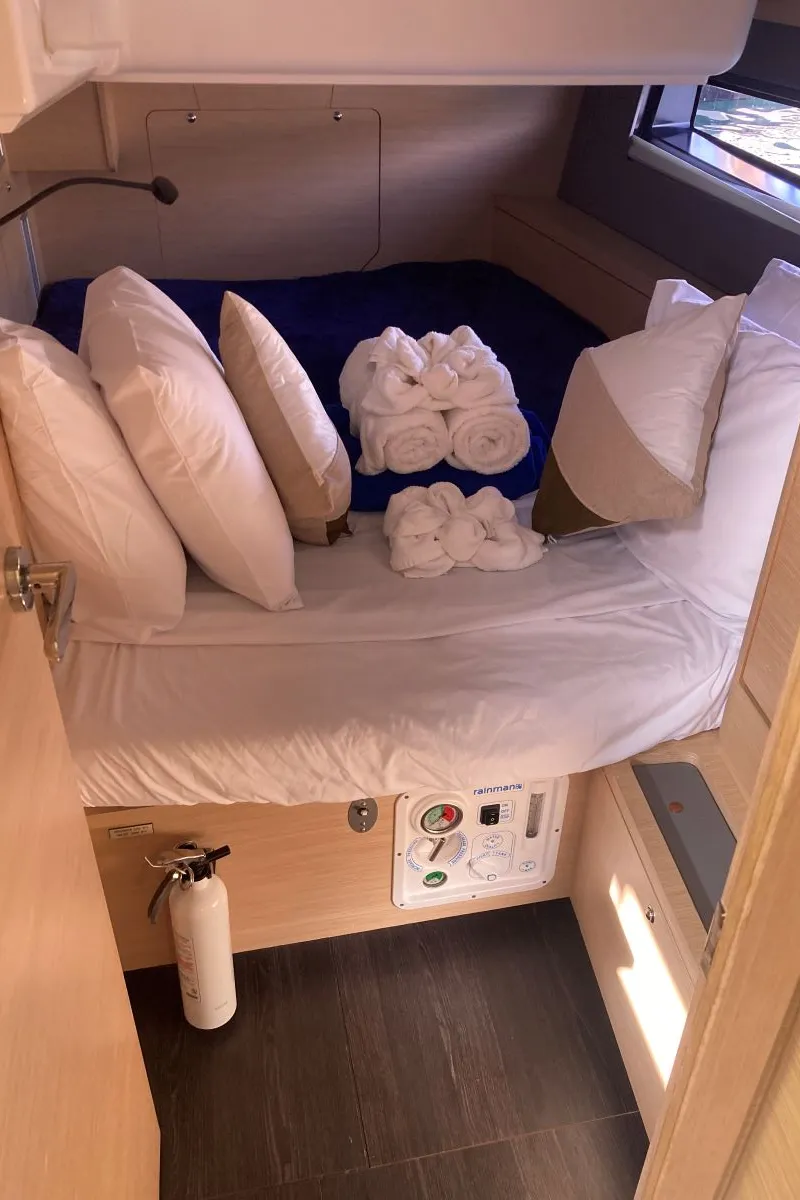 Cabin on Seabreeze Smile, a Dufour 41 sailboat at Charlotte Amalie, United States