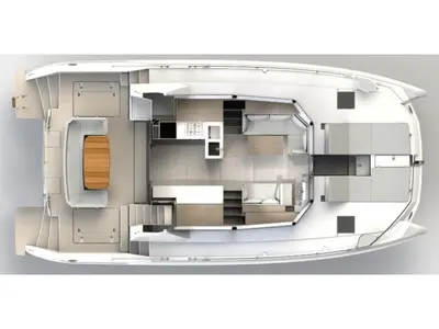 Floor plan of Moorings 464PC Exclusive, a Leopard 46PC catamaran at Road Town, British Virgin Islands